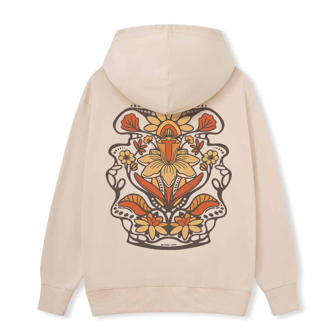 Spring Flower Back-printed Hoodie