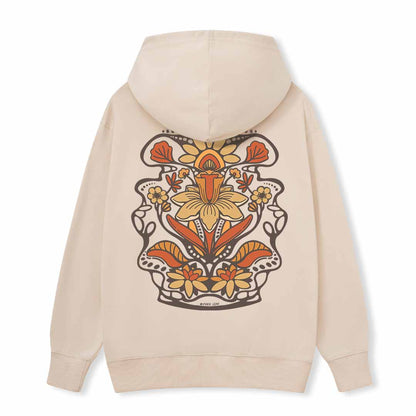 Spring Flower Back-printed Hoodie