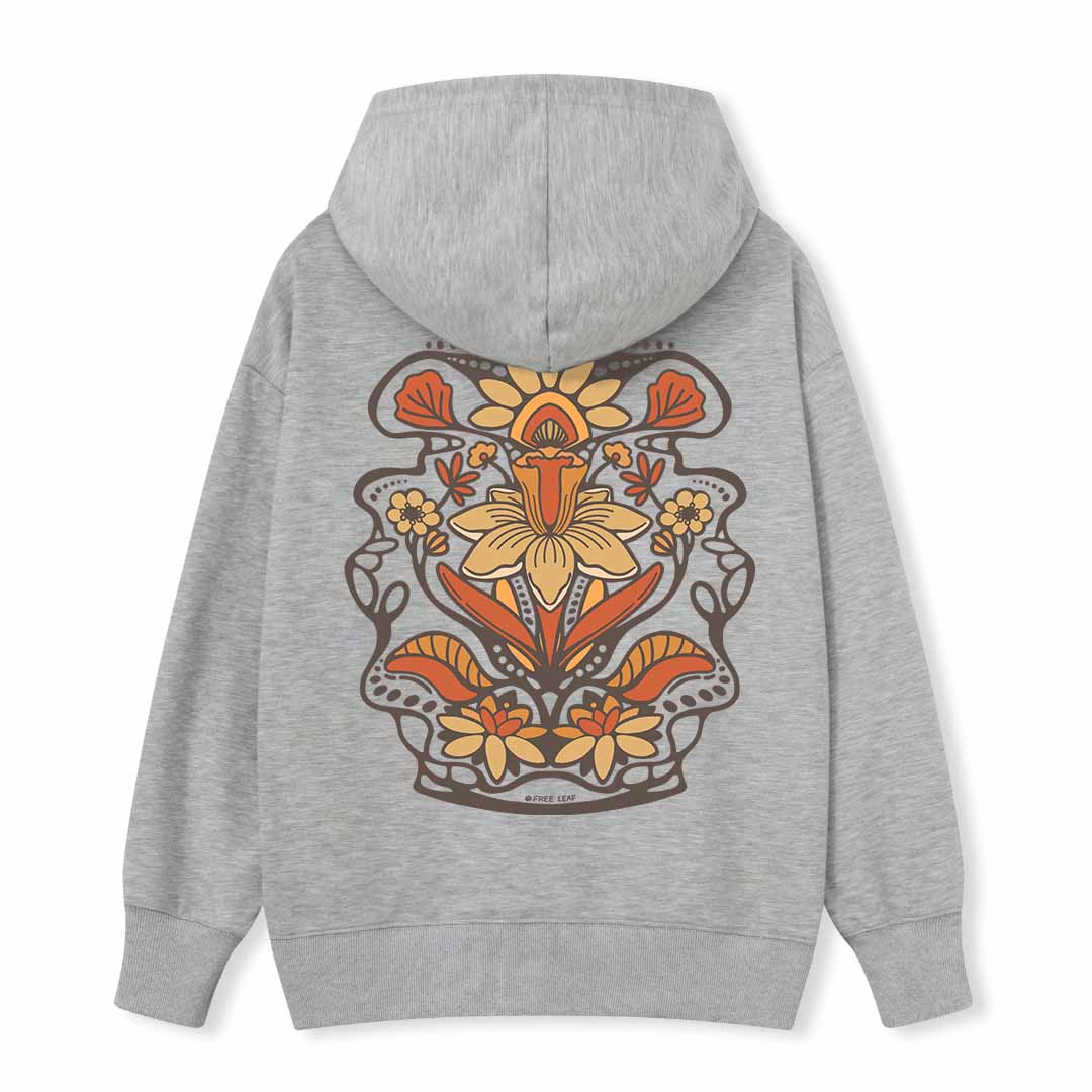 Spring Flower Back-printed Hoodie