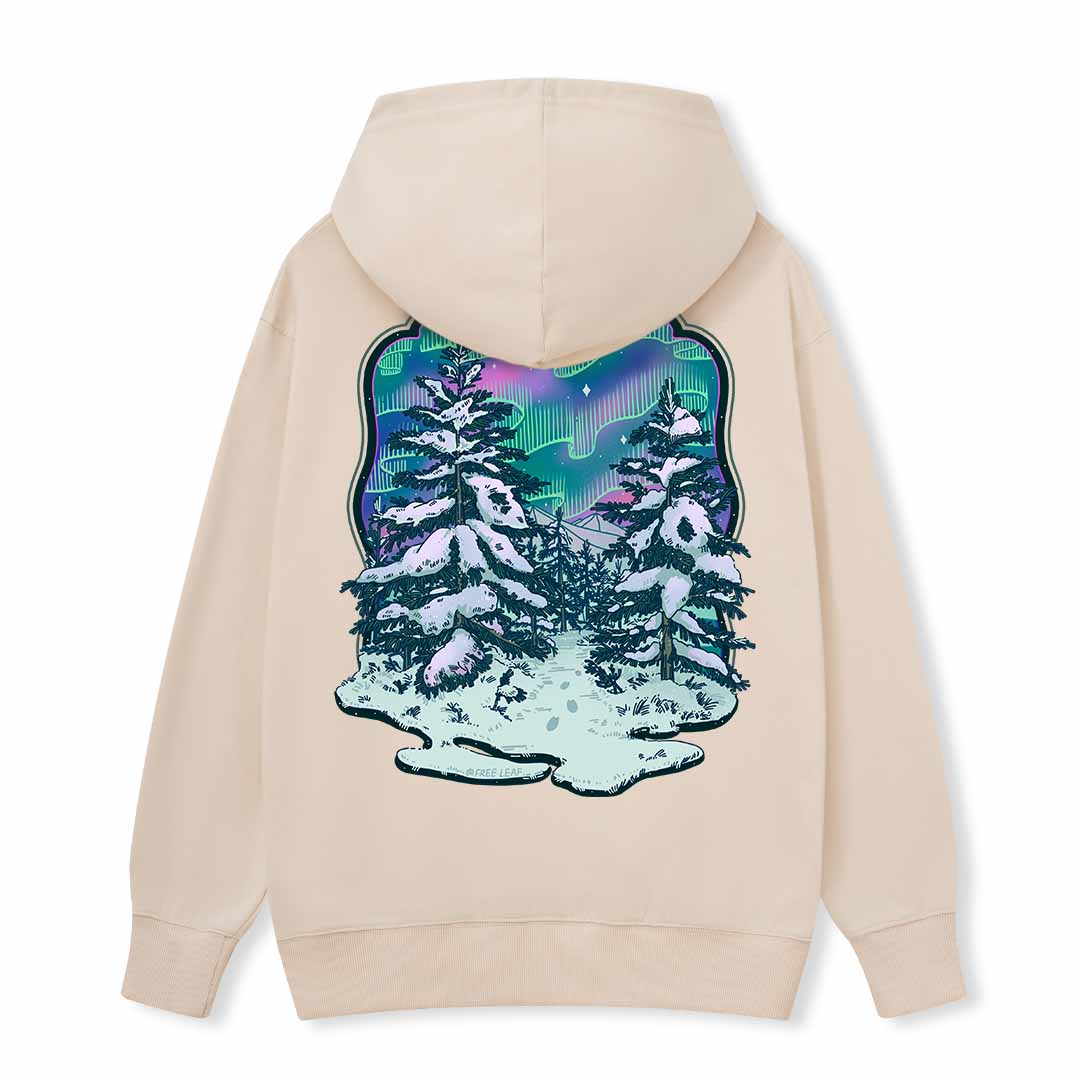 Winter Aurora Back-printed Hoodie