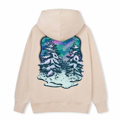 Winter Aurora Back-printed Hoodie