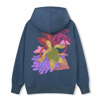 Hawaiian Green Sea Turtle Back-printed Hoodie