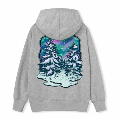 Winter Aurora Back-printed Hoodie