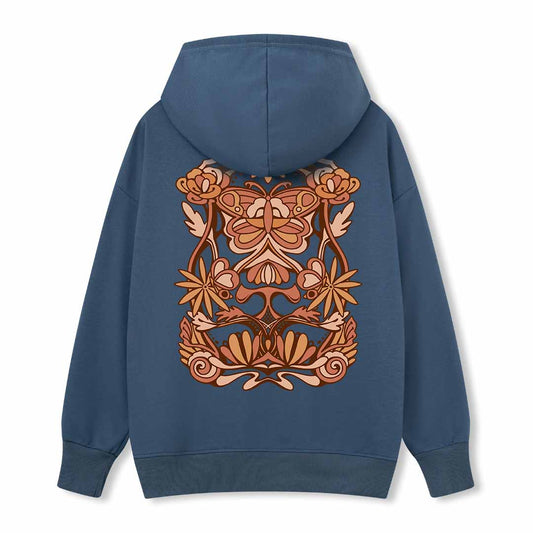 Spring Butterfly Back-printed Hoodie