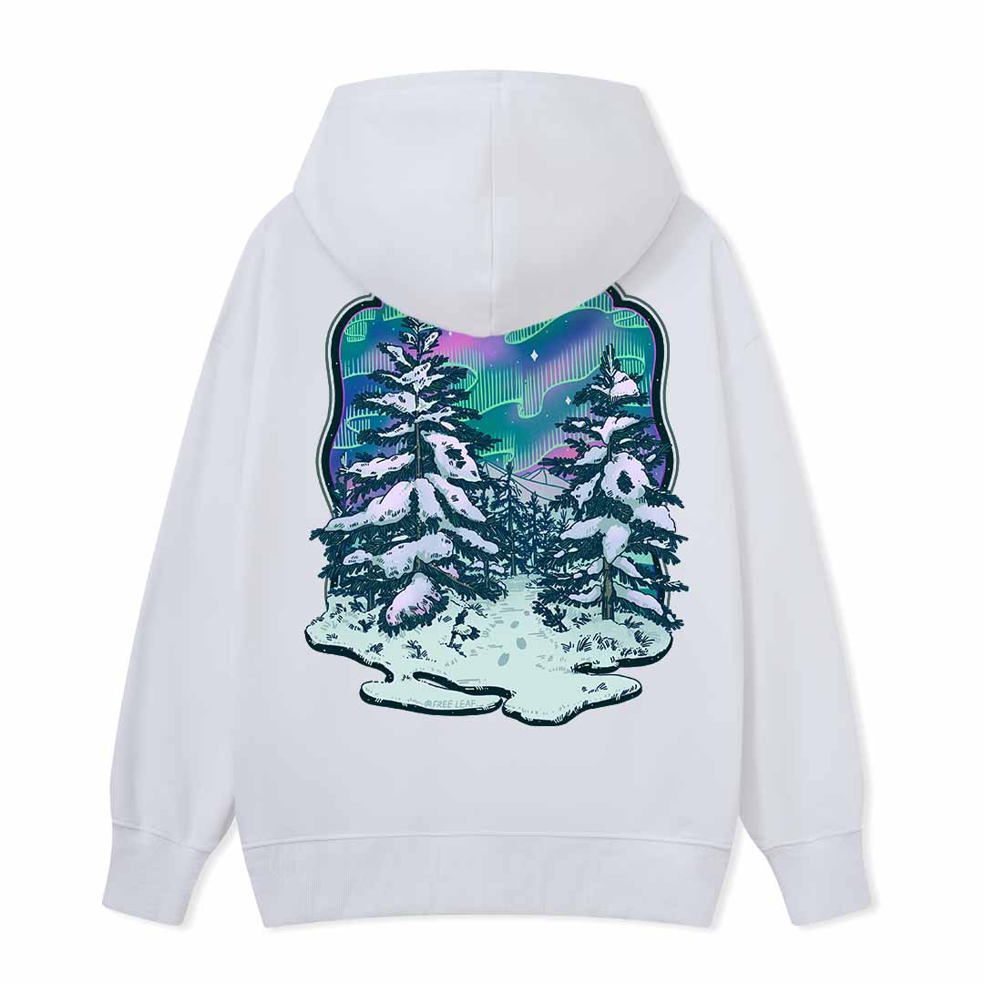 Winter Aurora Back-printed Hoodie