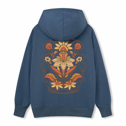 Spring Flower Back-printed Hoodie