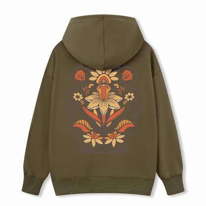 Spring Flower Back-printed Hoodie