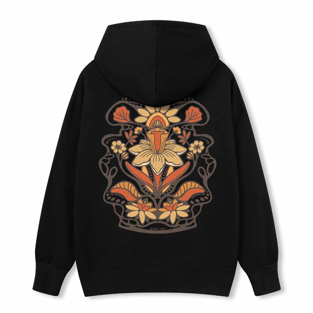 Spring Flower Back-printed Hoodie