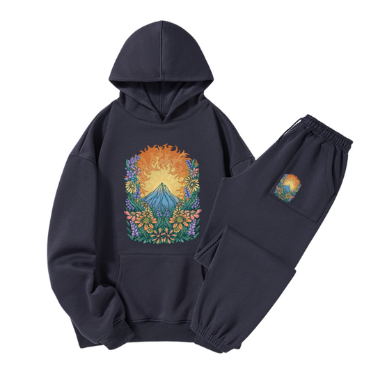 Freeleaf Rekindled Hope National Park Unisex Nature Inspired Fleece Hoodie Set