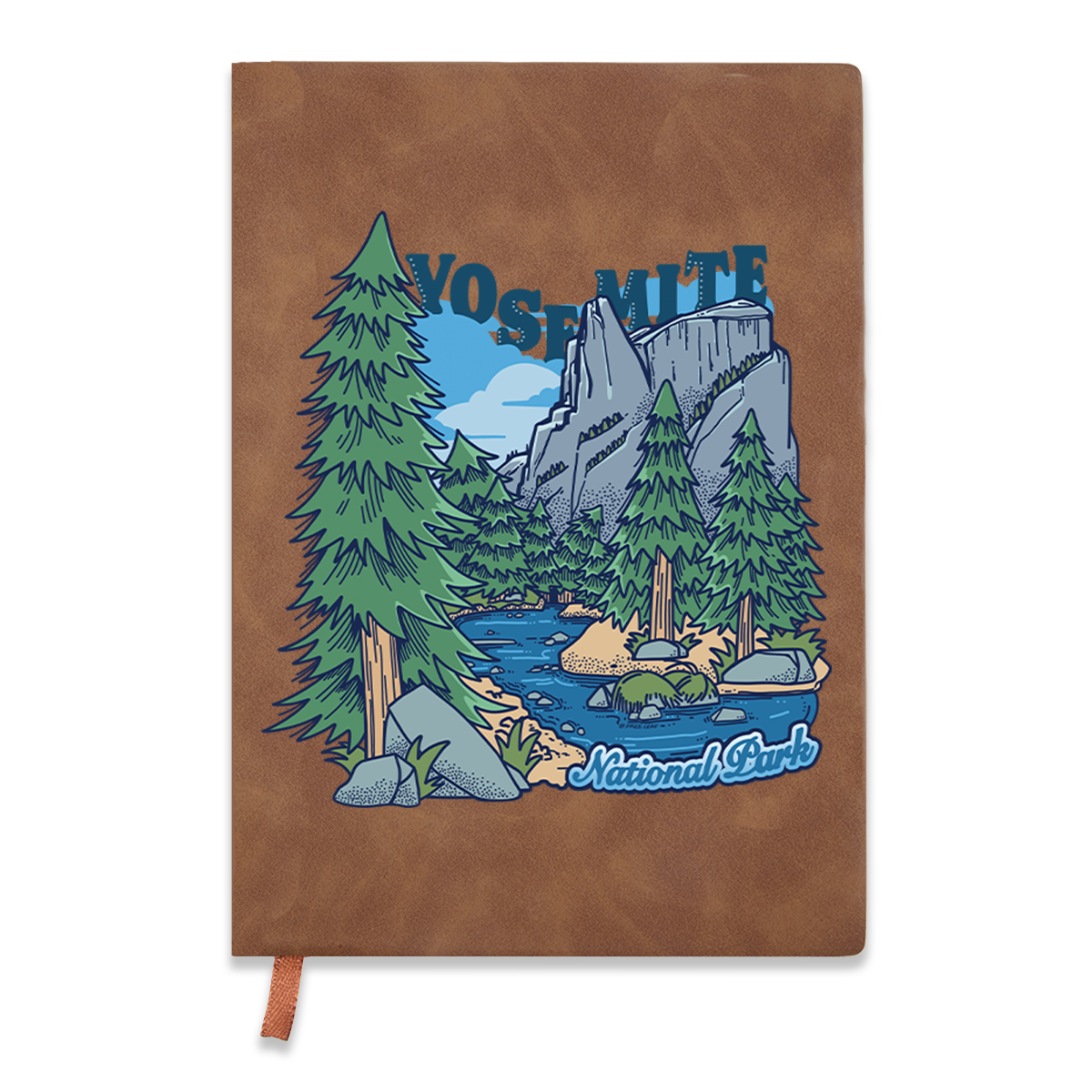 Freeleaf Yosemite National Park Vintage Leather Journal Notebook