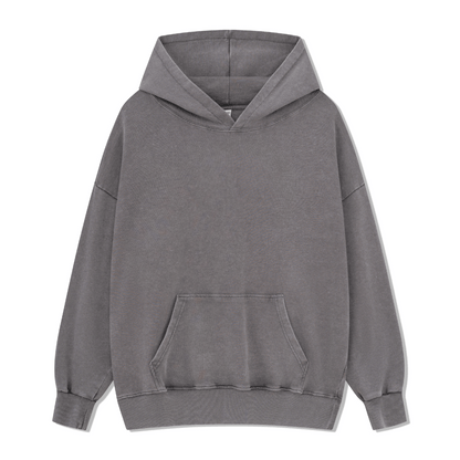 Freeleaf Unisex Vintage Washed Solid Hoodie