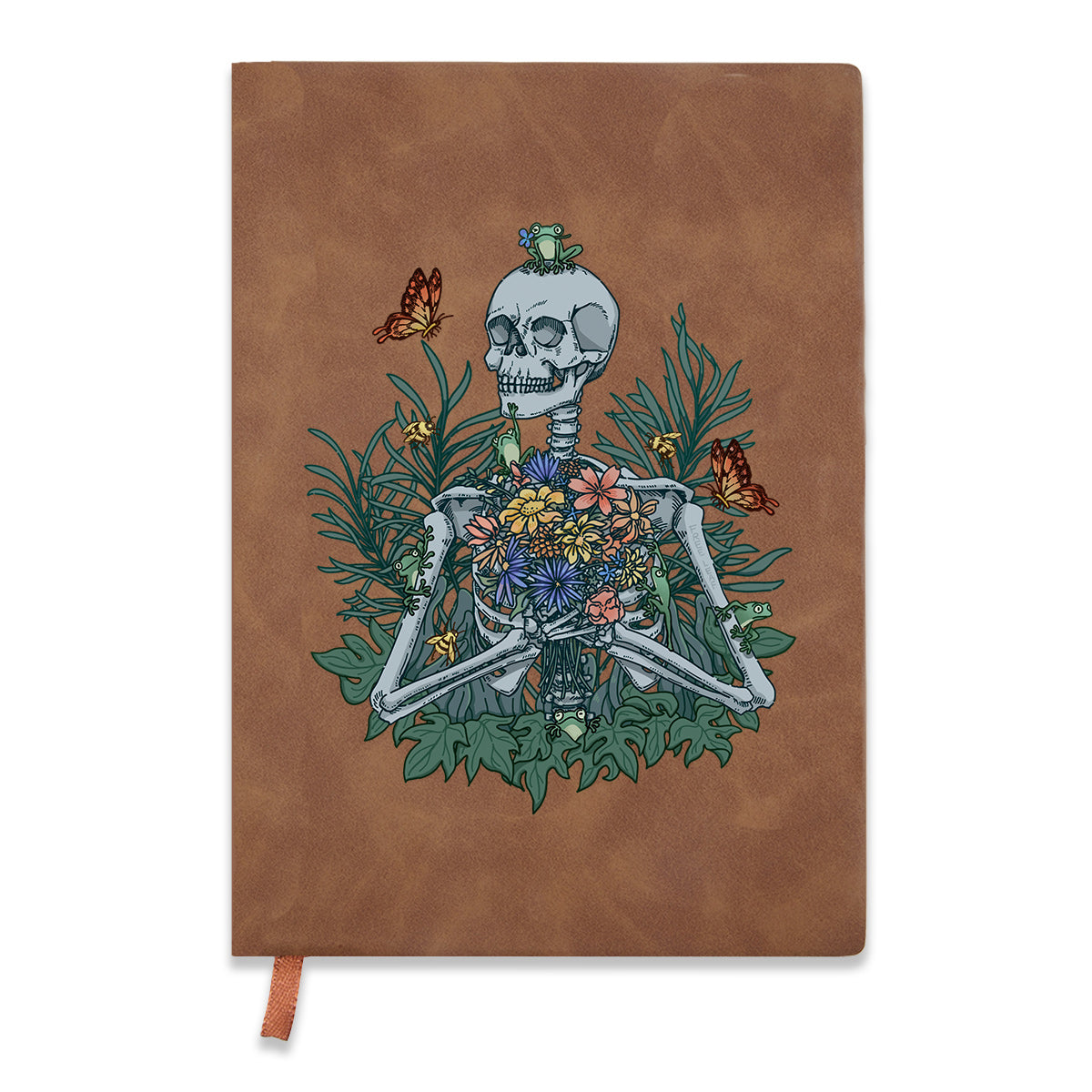 Freeleaf Rebirth in Bloom Vintage Leather Journal Notebook