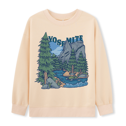 Yosemite National Park  Front-printed Sweatshirt