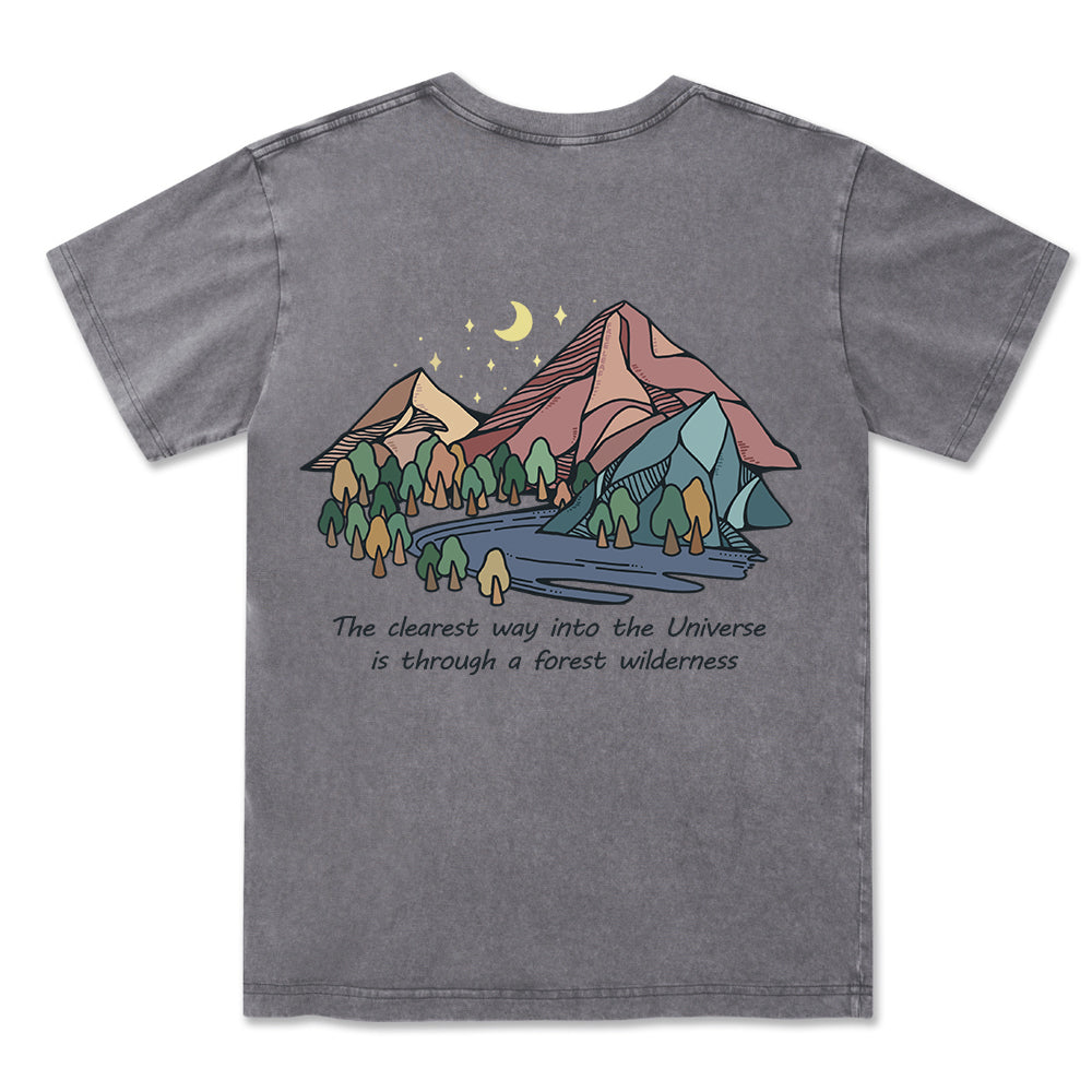 Freeleaf Pathway to the  Universe Unisex Washed Tee