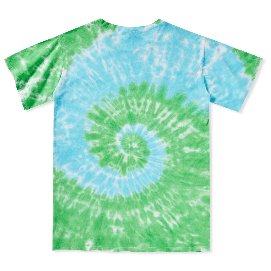 Turquoise Spiral Tie Dye Tee