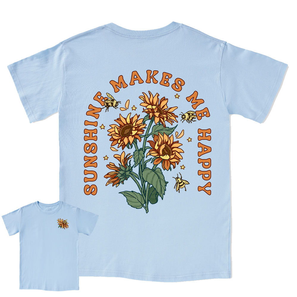 Freeleaf Sunshine Makes Me Happy Tee