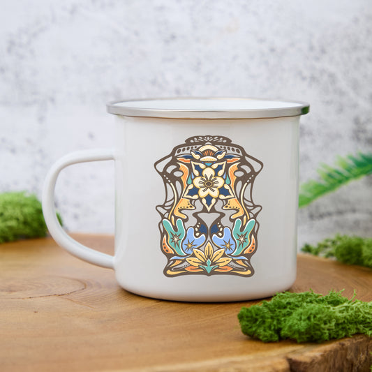 Freeleaf Aquilegia Formosa Enamel Mug