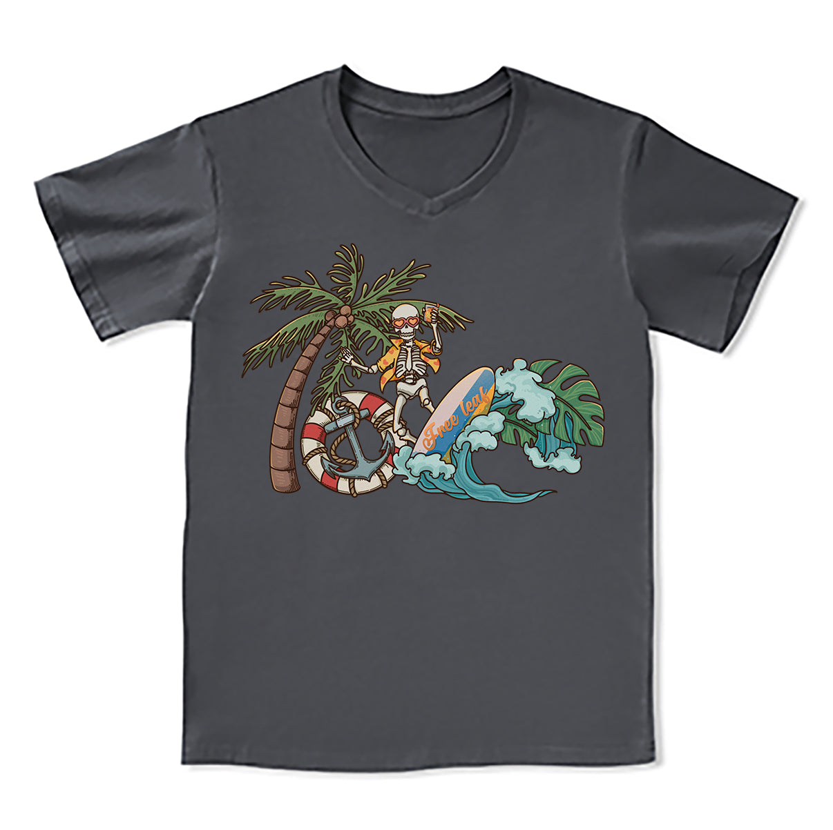 Freeleaf Eternal Summer Romance Adventure V-neck Tee