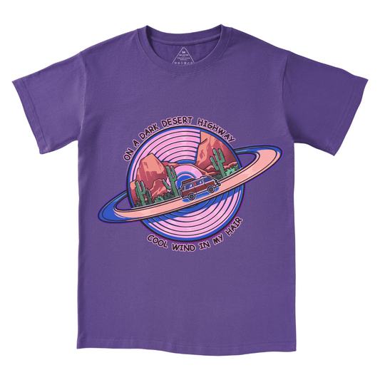 On A Dark Desert Highway Front-printed Tee