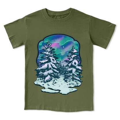 Winter Aurora Front-printed Tee