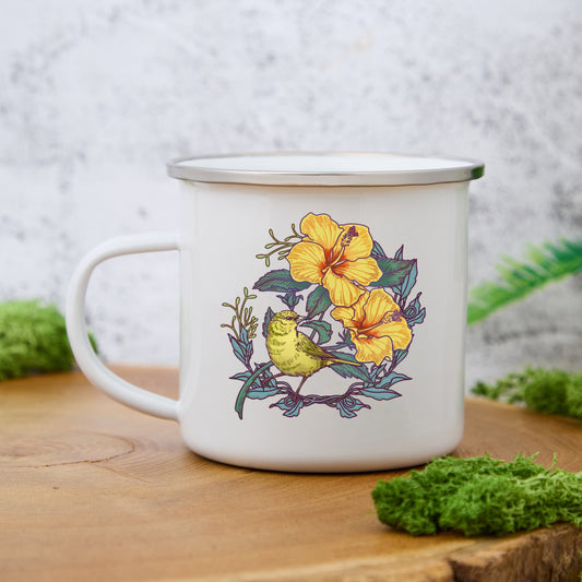 Freeleaf Amakihi Enamel Mug