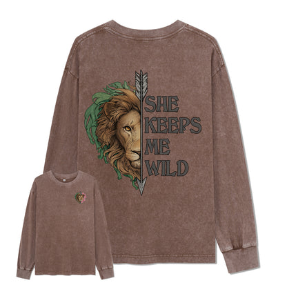 Freeleaf Wild at Heart Love's Serenade Washed Long Sleeve