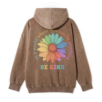 Freeleaf  Be Kind Full-Zip Back-printed Hoodie