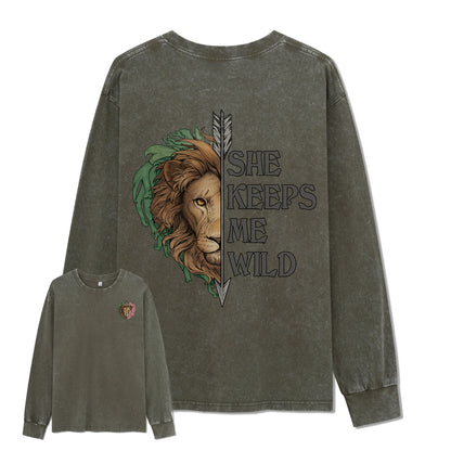 Freeleaf Wild at Heart Love's Serenade Washed Long Sleeve