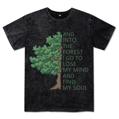 Freeleaf Into Forest And Find My Soul Washed Tee