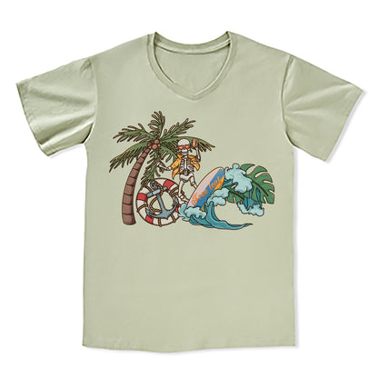 Freeleaf Eternal Summer Romance Adventure V-neck Tee