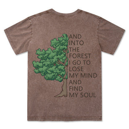 Freeleaf Into Forest And Find My Soul Washed Tee