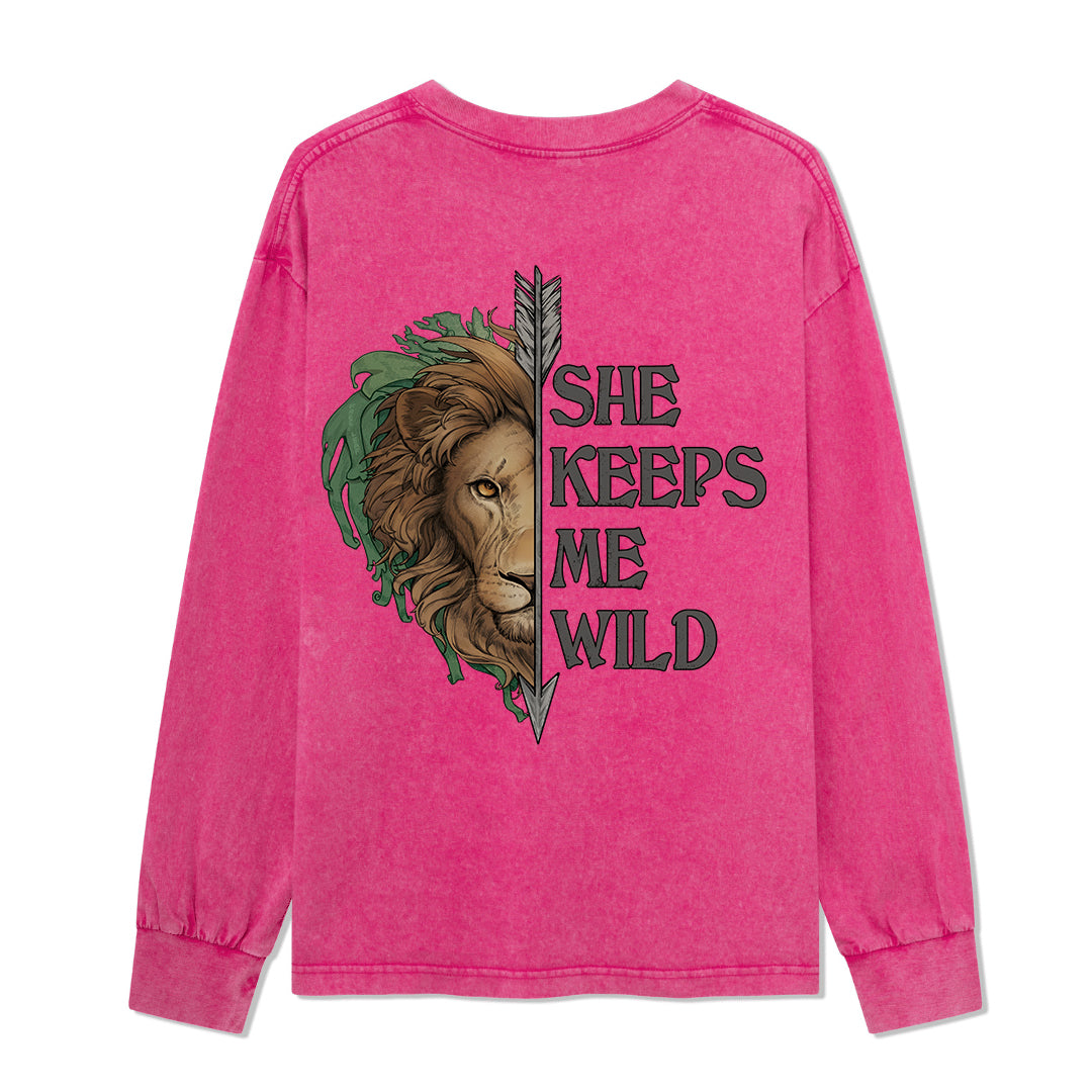 Freeleaf Wild at Heart Love's Serenade Washed Long Sleeve