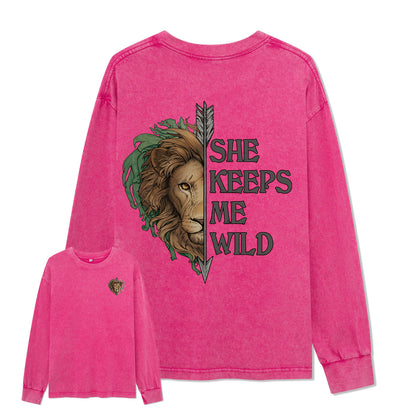 Freeleaf Wild at Heart Love's Serenade Washed Long Sleeve