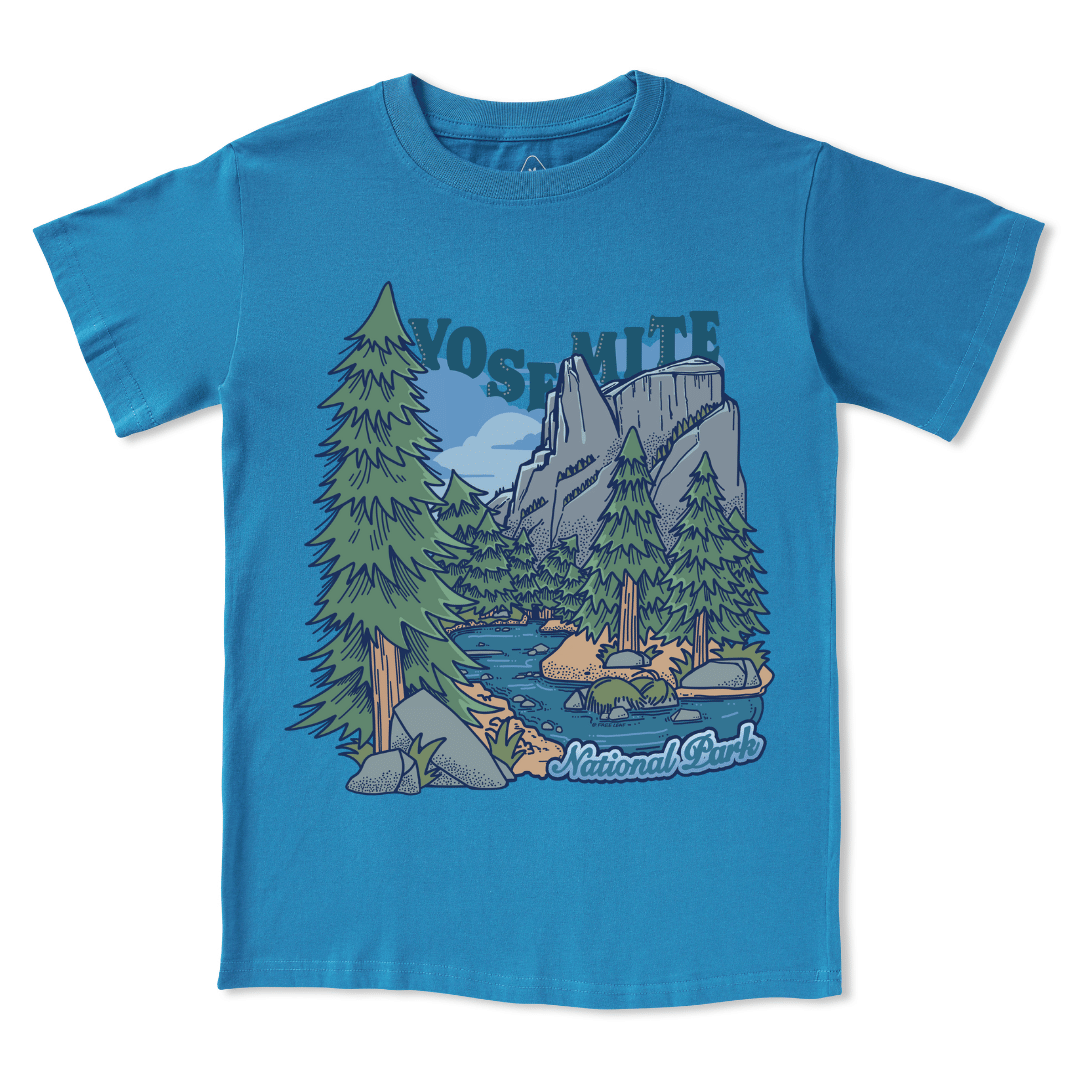 Yosemite National Park Front-printed Tee