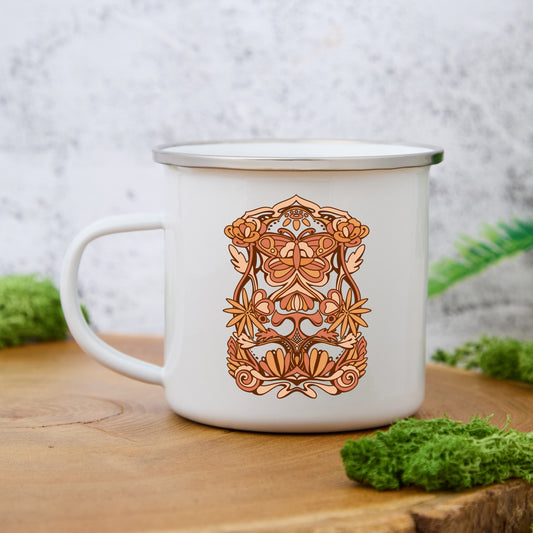 Freeleaf Spring Butterfly Enamel Mug