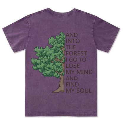 Freeleaf Into Forest And Find My Soul Washed Tee