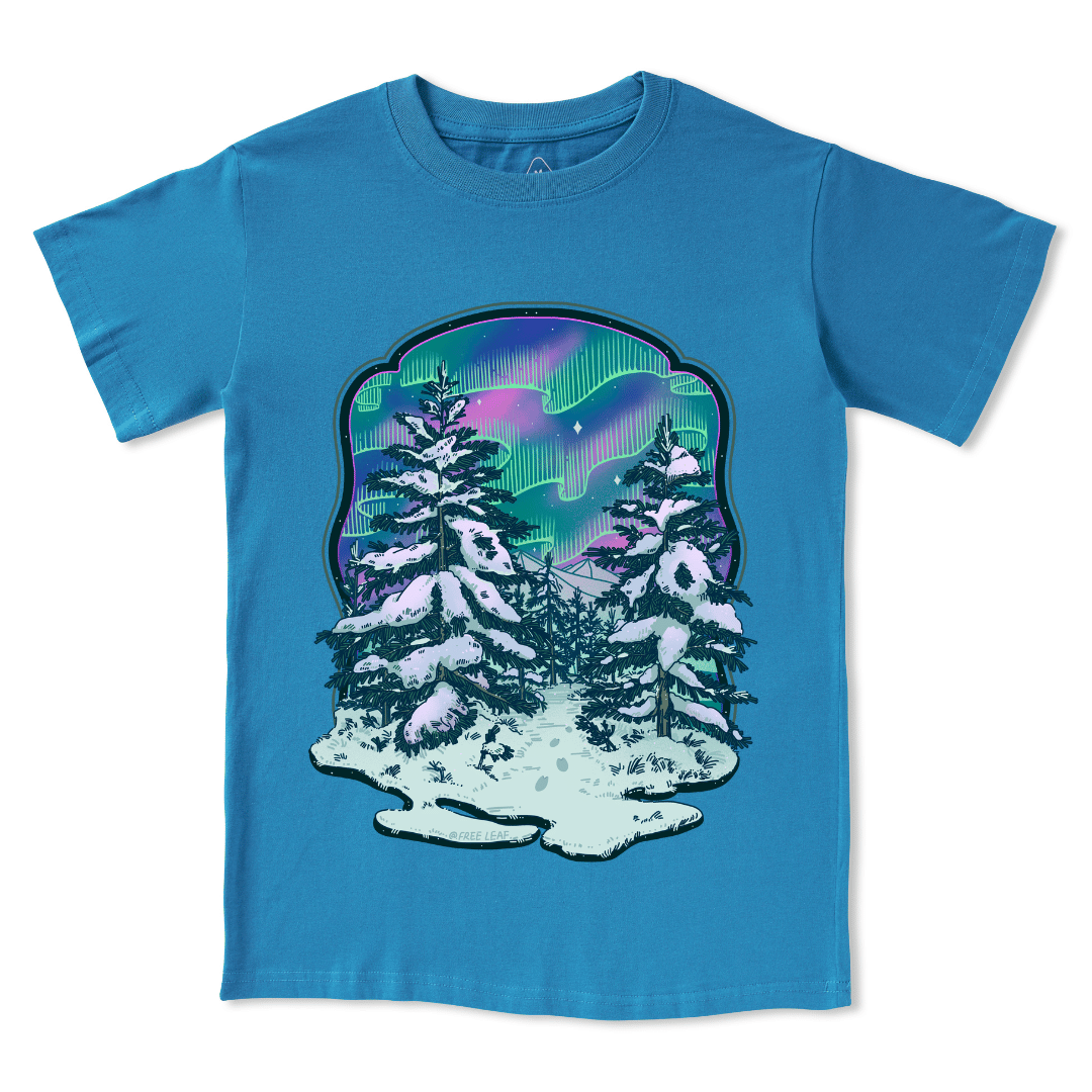 Winter Aurora Front-printed Tee