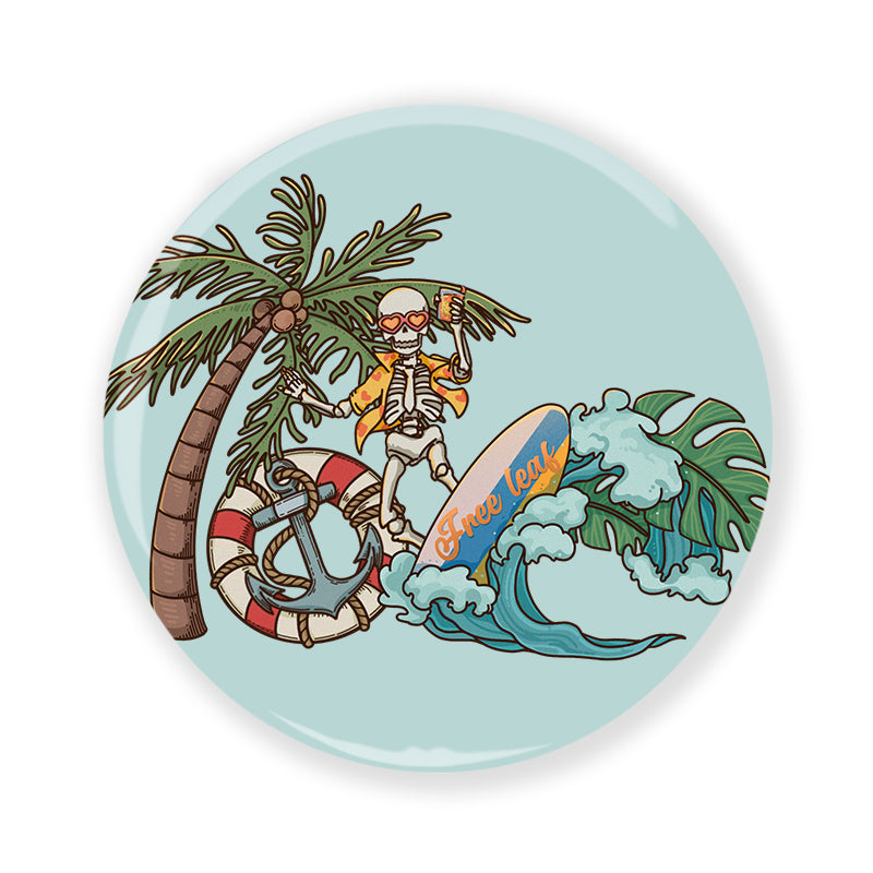 Freeleaf Eternal Summer Romance Adventure Badge Pin