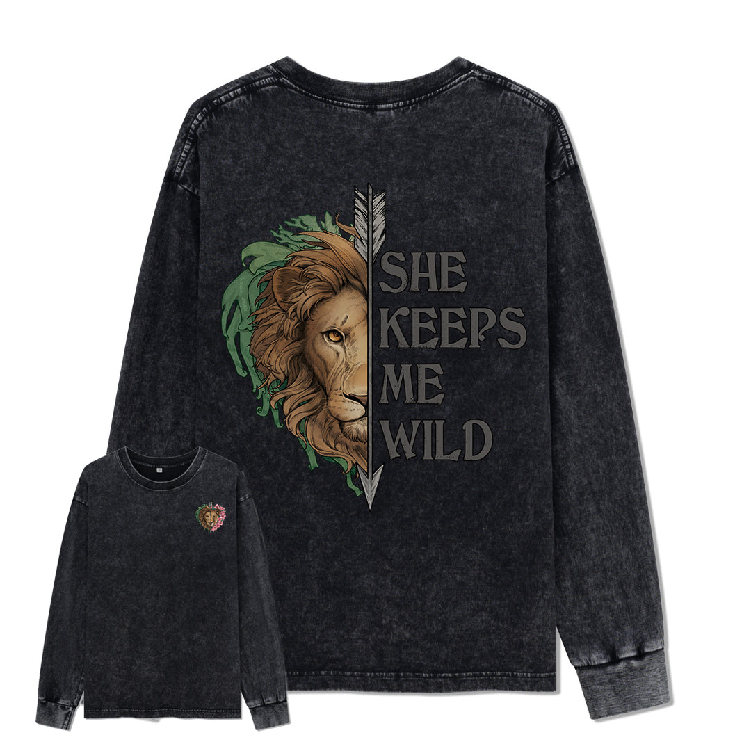 Freeleaf Wild at Heart Love's Serenade Washed Long Sleeve