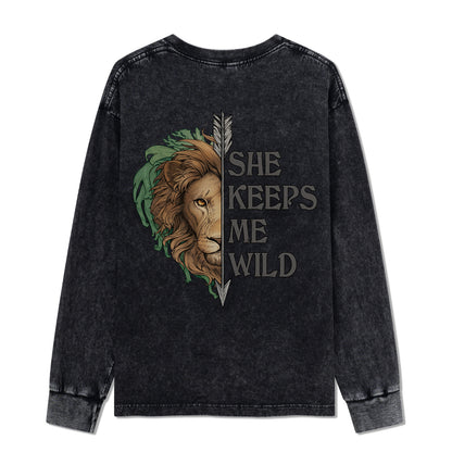 Freeleaf Wild at Heart Love's Serenade Washed Long Sleeve