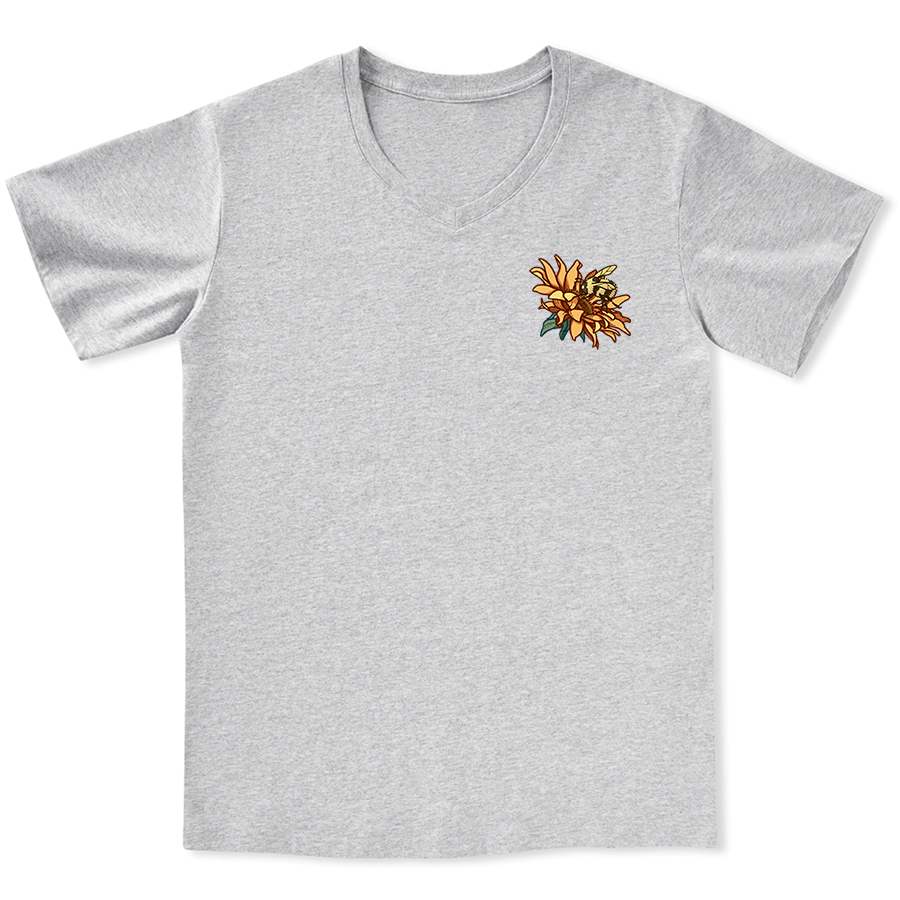 Freeleaf Sunshine Makes Me Happy Unisex V-neck Tee