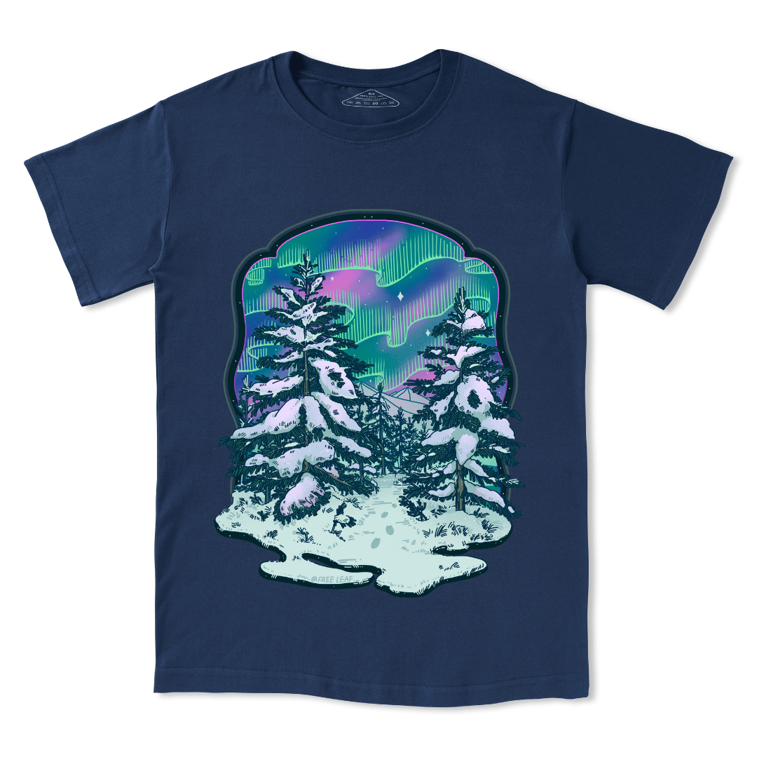 Winter Aurora Front-printed Tee