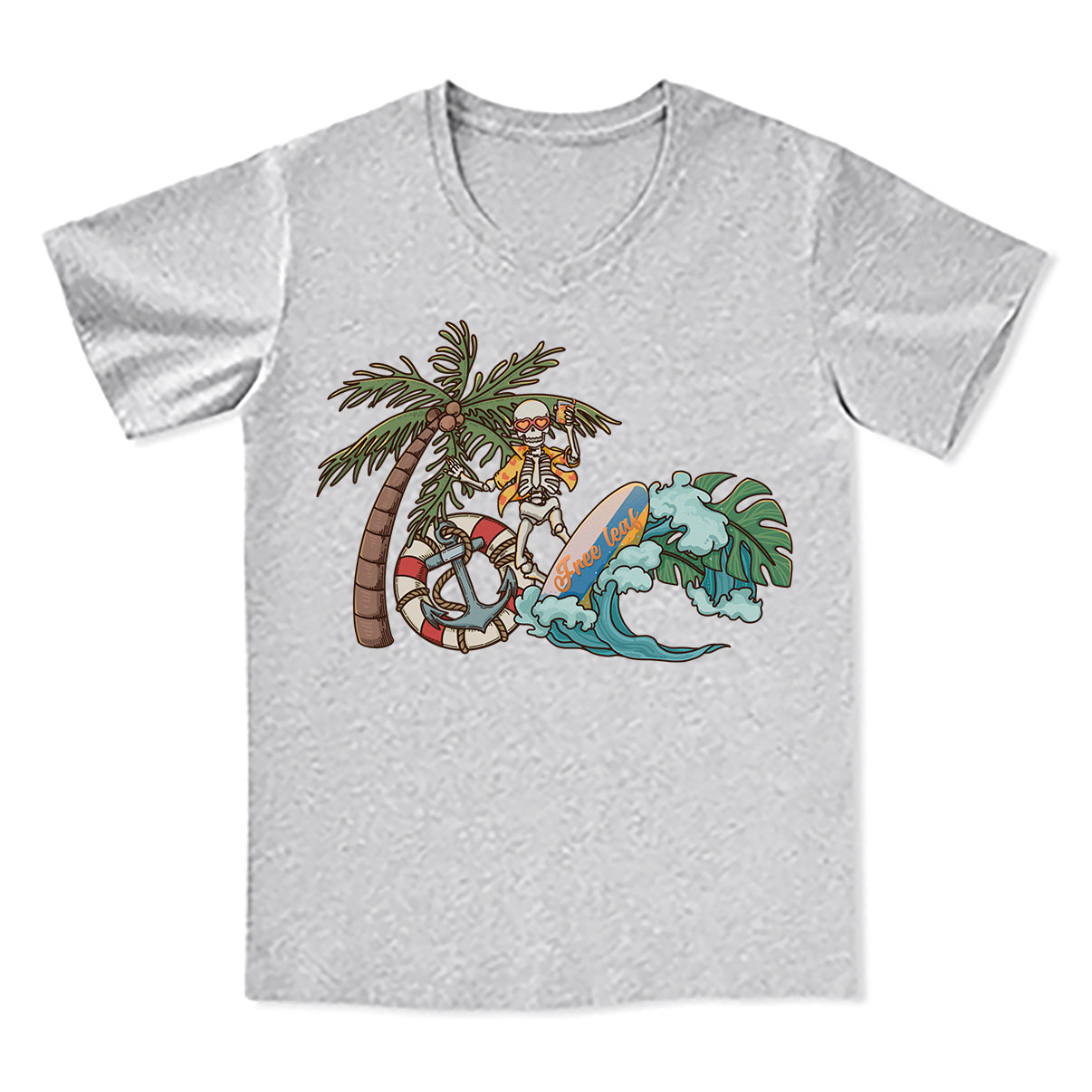 Freeleaf Eternal Summer Romance Adventure V-neck Tee