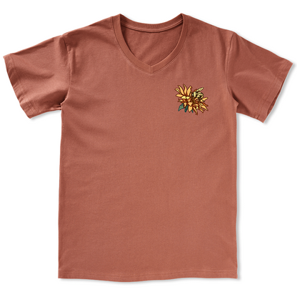 Freeleaf Sunshine Makes Me Happy Unisex V-neck Tee