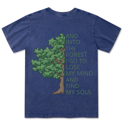 Freeleaf Into Forest And Find My Soul Washed Tee