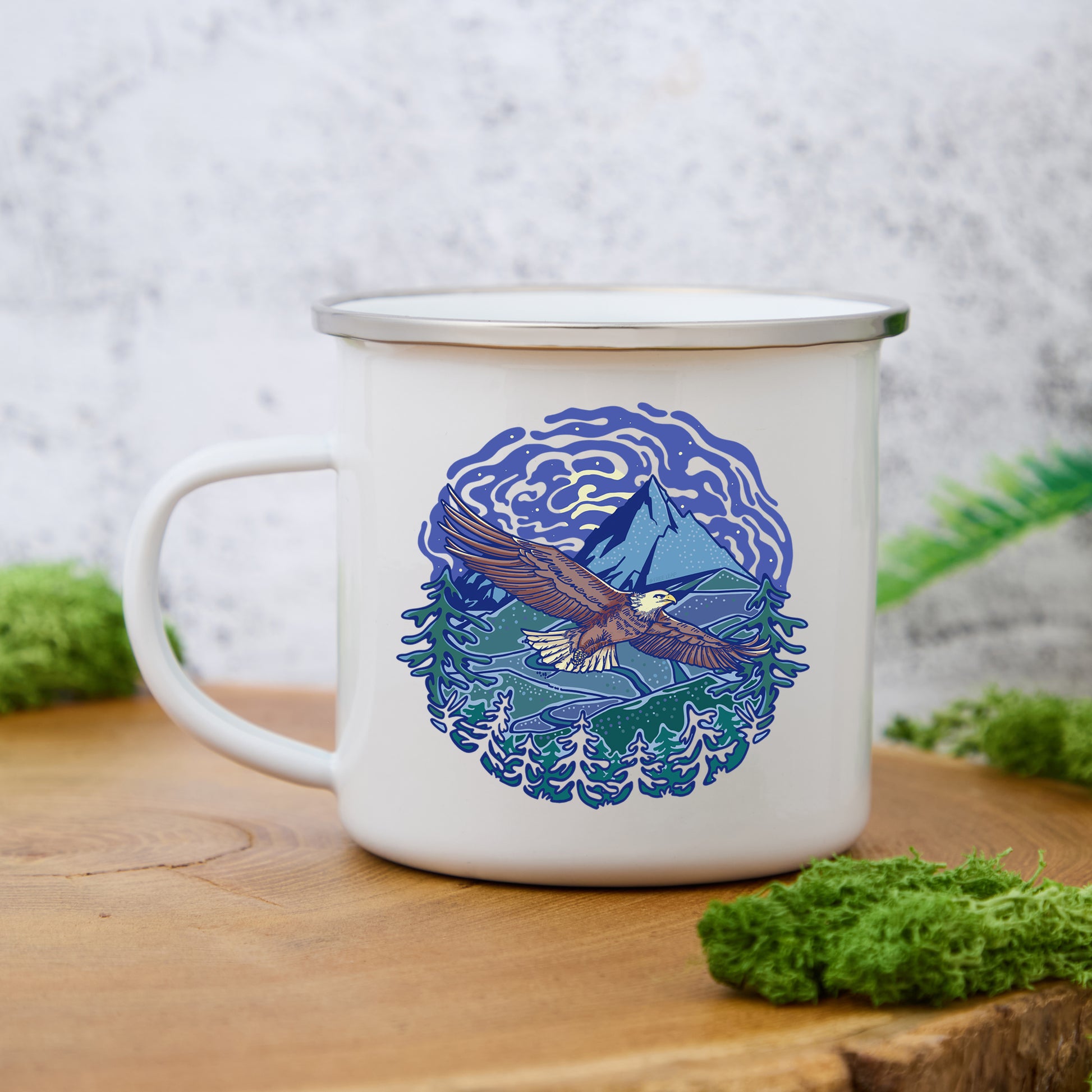 Freeleaf Yellowstone National Park Enamel Mug