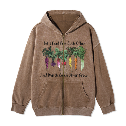 freeleaf-hoing-aint-easy-front-printed-unisex-nature-inspired-fleece-full-zip-hoodie-copy