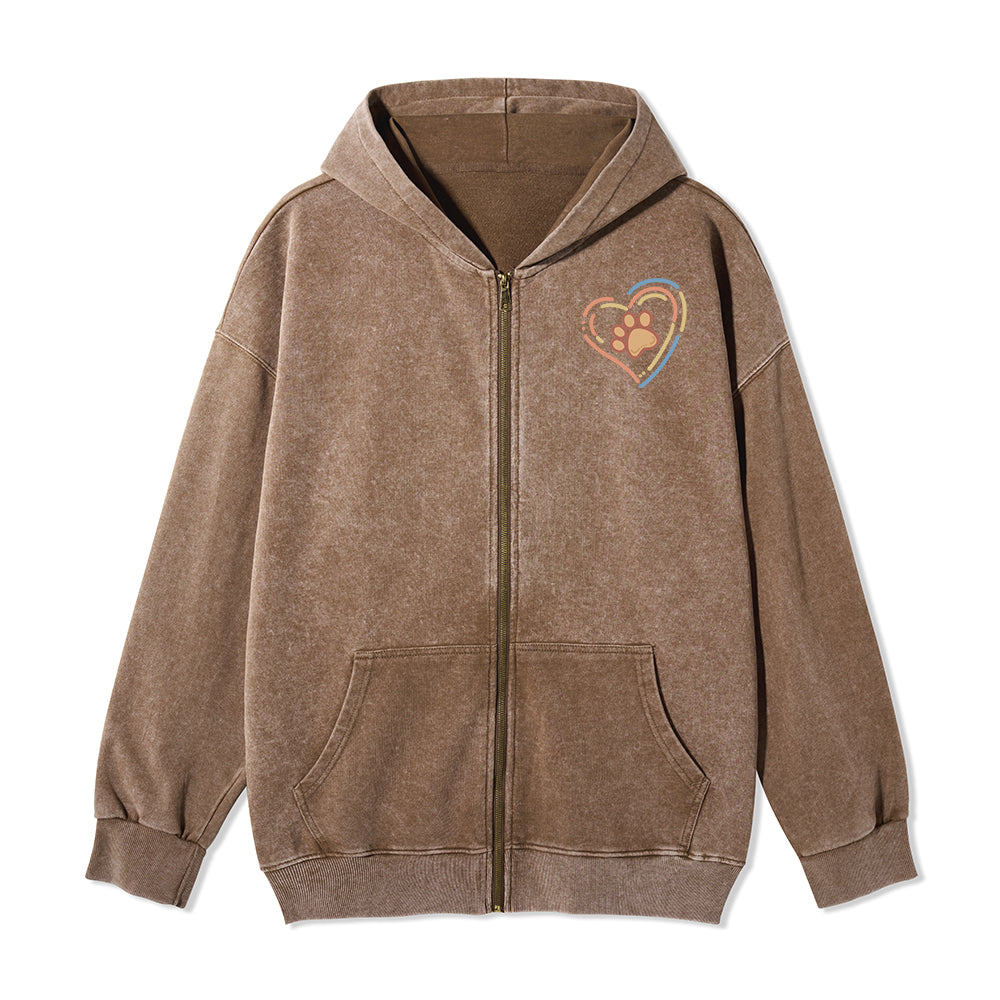 Freeleaf Heart of Wilderness Camping Unisex Nature Inspired Fleece Full-Zip Hoodie