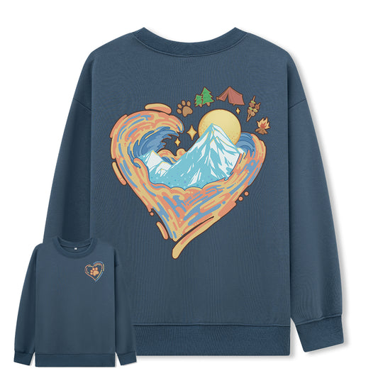 Freeleaf Heart of Wilderness Camping Unisex Sweatshir