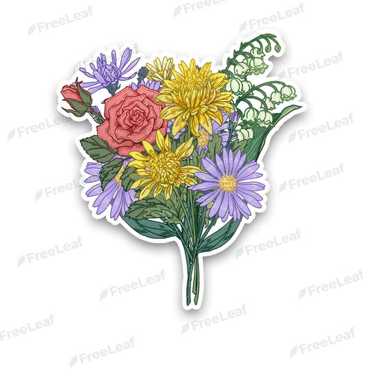 Symphony of Flowers Sticker